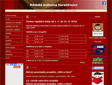 Tablet Screenshot of knihovna.horazdovice.cz
